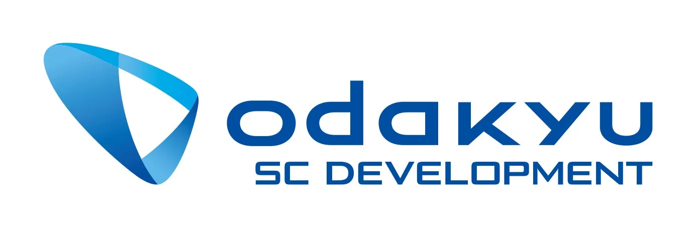 青と白を基調としたロゴマークで、「odakyu SC DEVELOPMENT」の文字が配置されています。