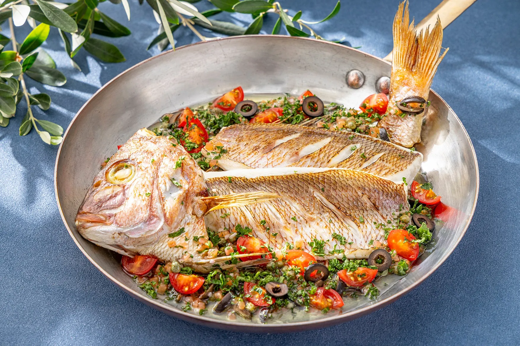 白身魚のオーブン焼き ヴィエルジュソース