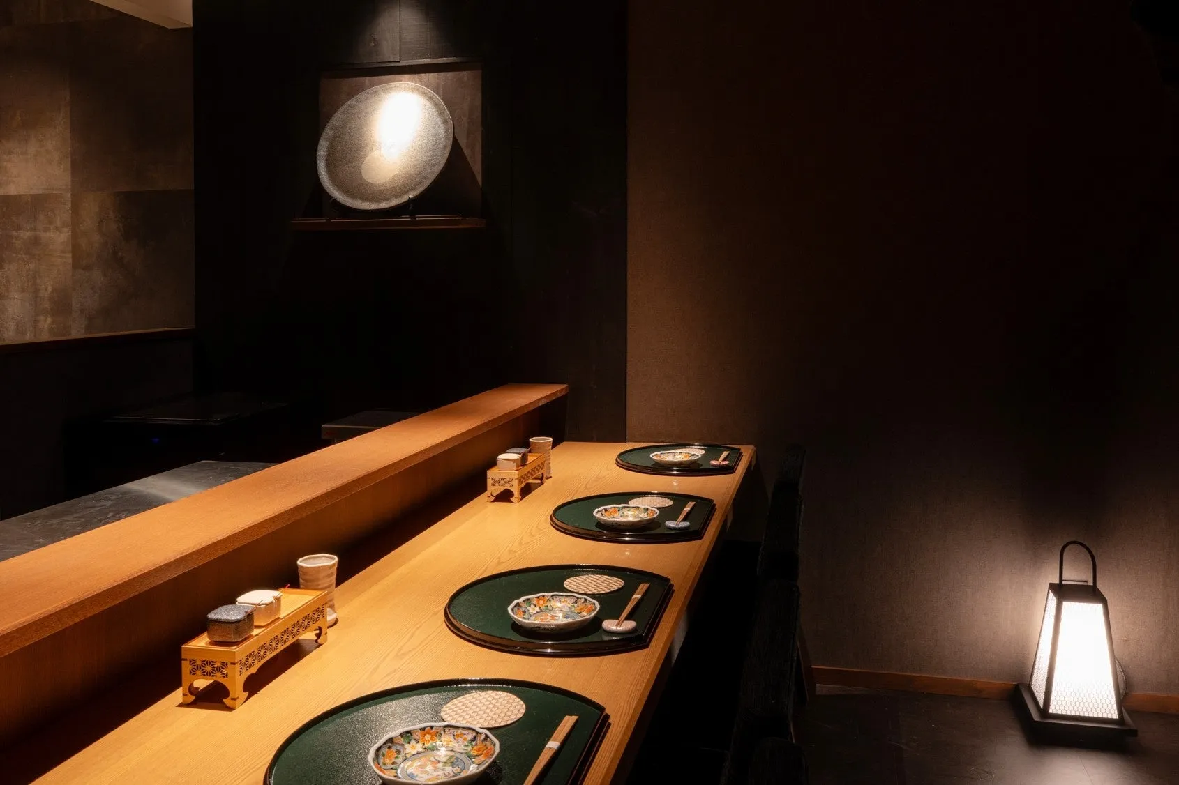 和風のカウンター席