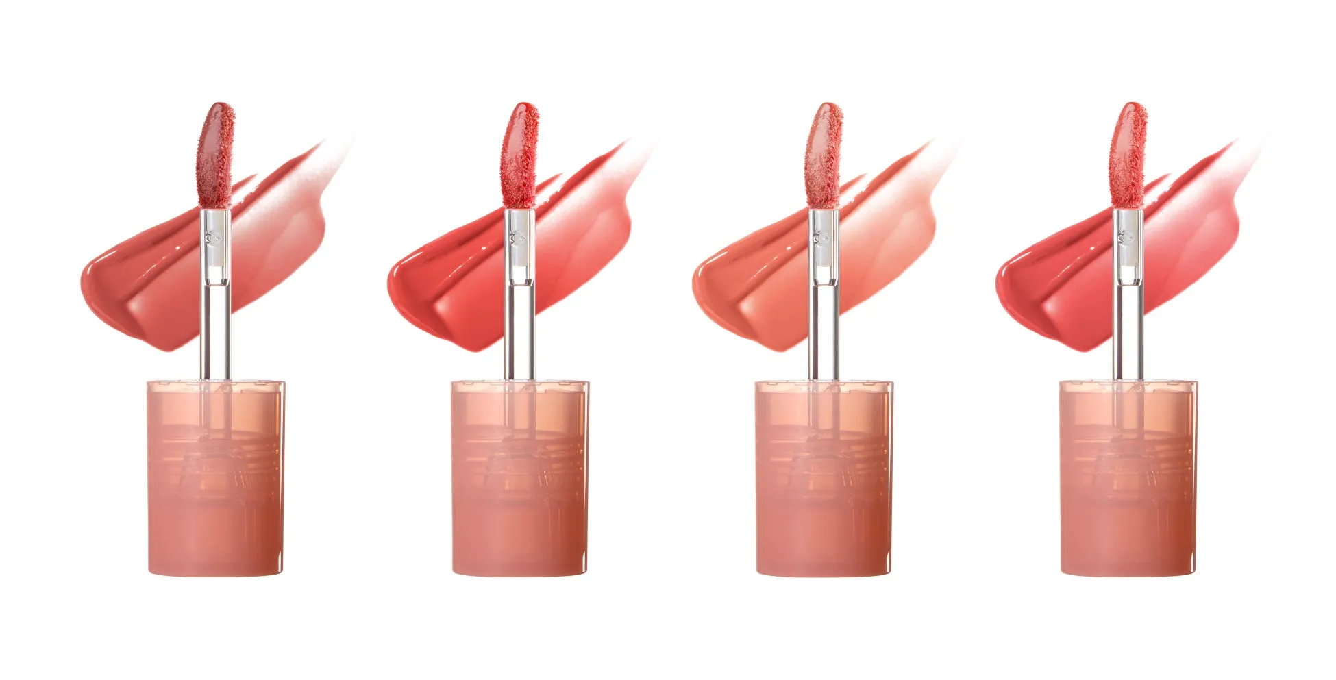 4つのリップグロスが並んだ画像