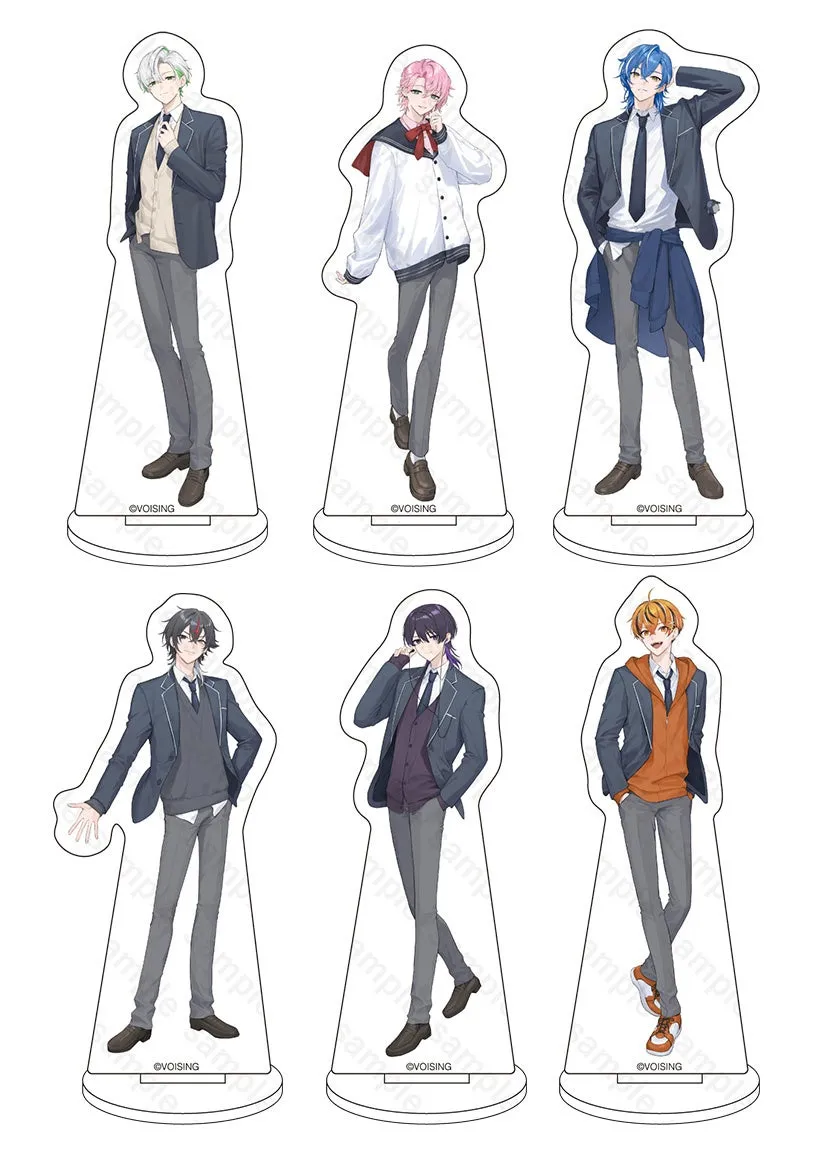 VOISINGのキャラクターのアクリルスタンドセットです。6人のキャラクターがそれぞれ異なるポーズをとっています。
