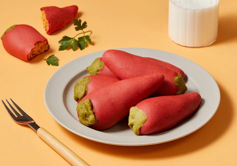 唐辛子の形のパン