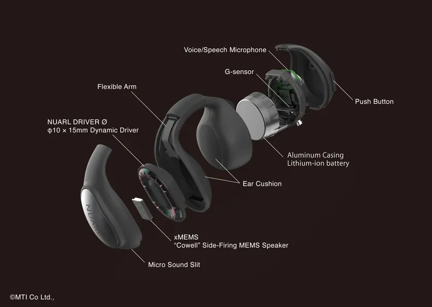 イヤホンの分解図