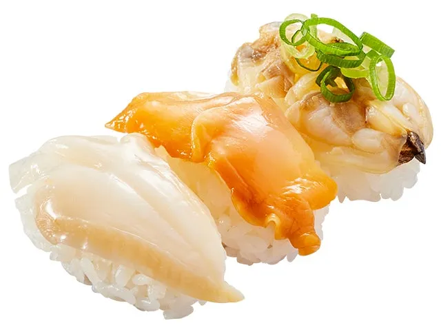 3種の貝食べ比べ