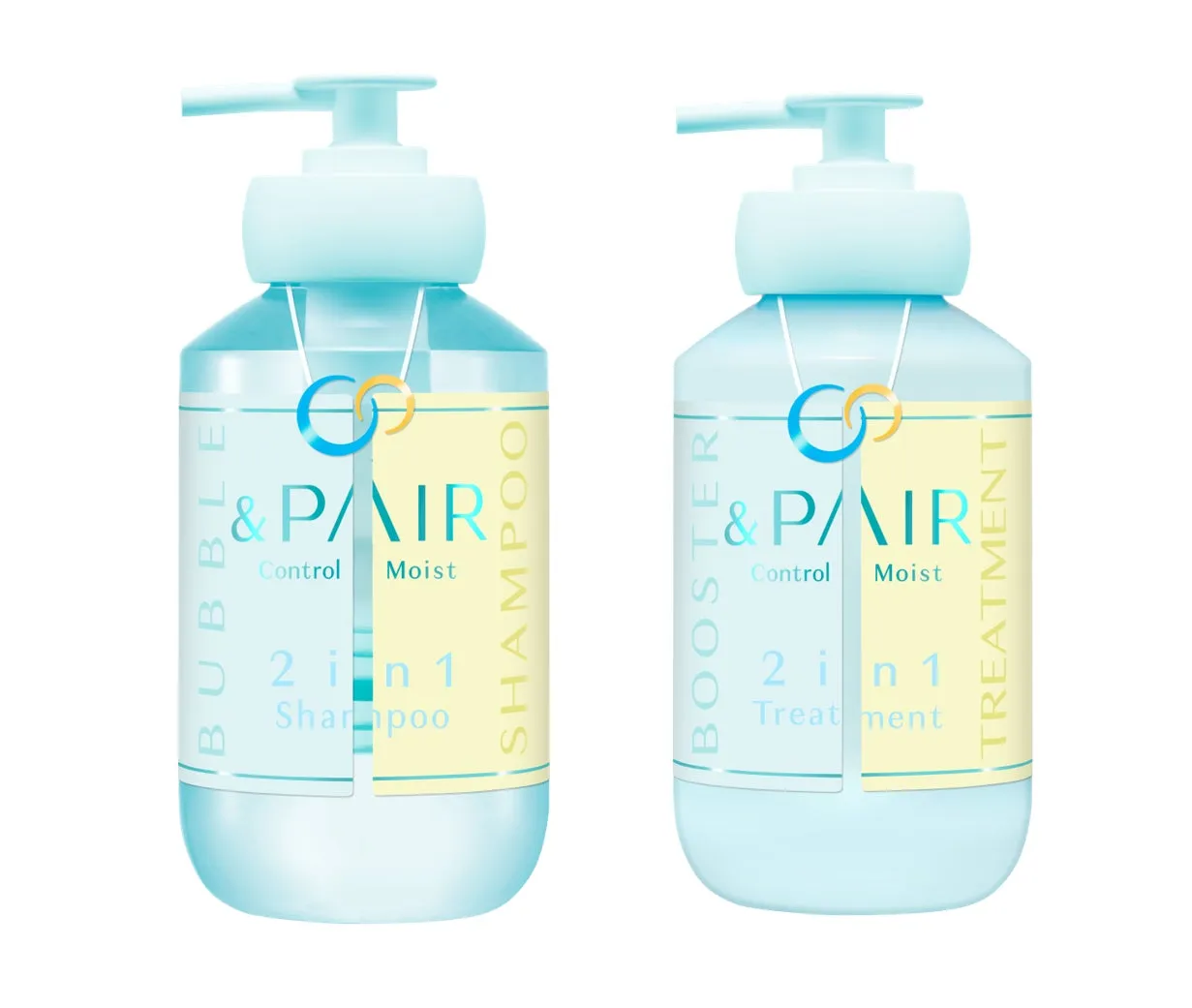 &PAIR Control Moist シャンプー/ヘアトリートメントのボトル