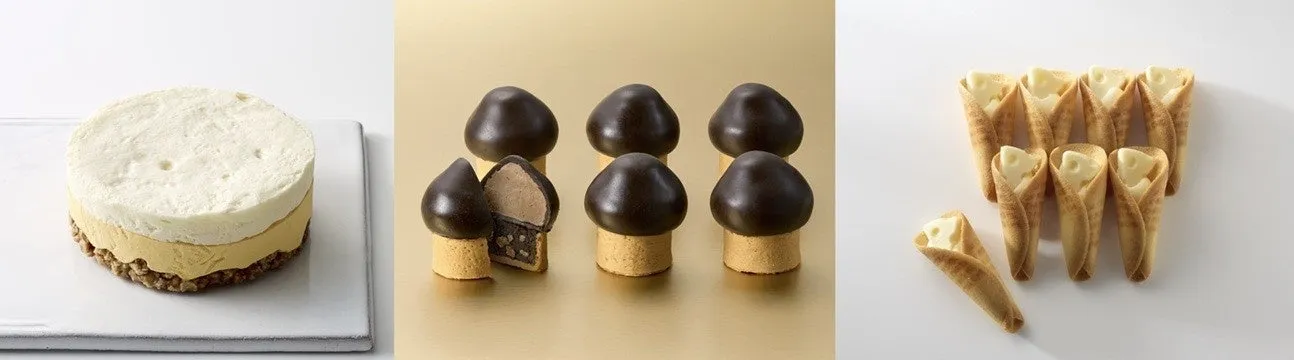 チーズやチョコレートのスイーツ