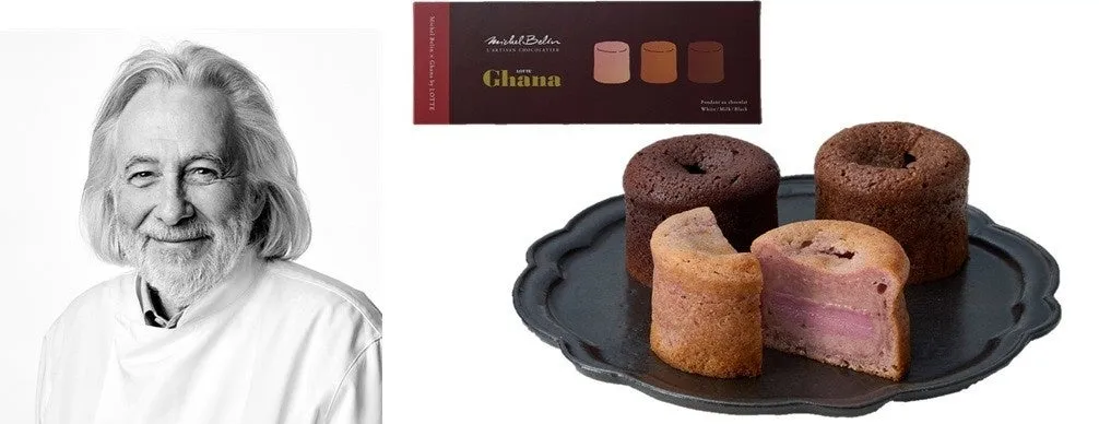 ミッシェル・ブラン氏とチョコレートケーキ