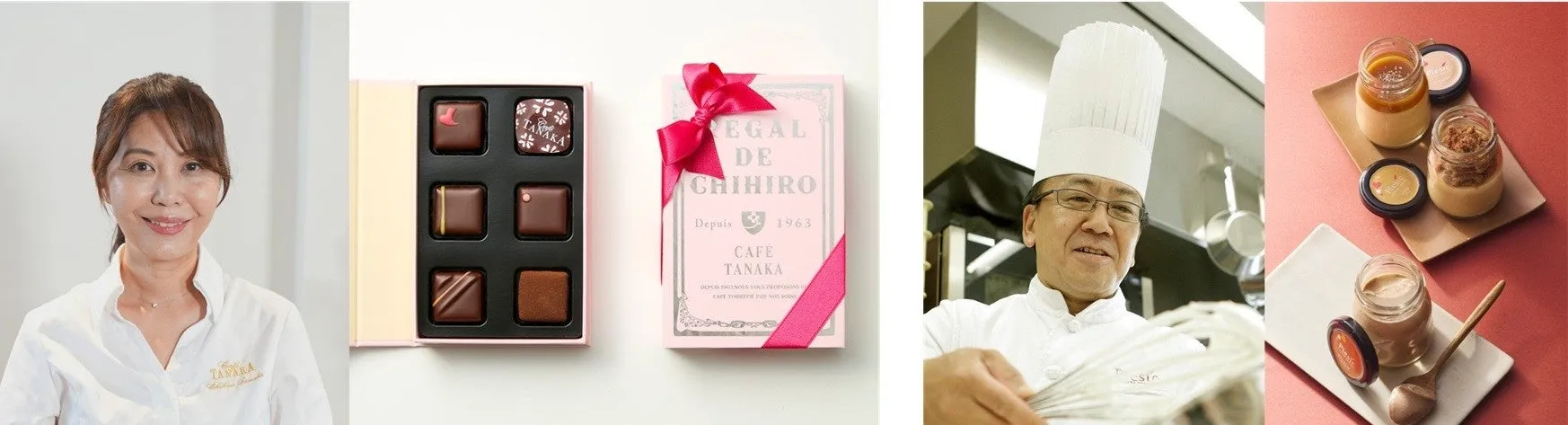 カフェタナカの女性シェフとスイーツ