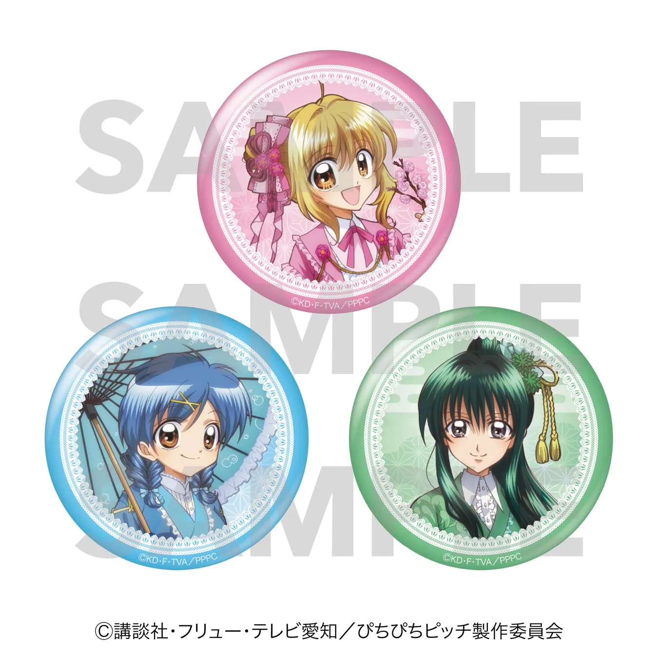 グリッター缶バッジ