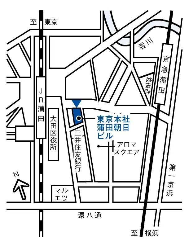 東京本社周辺地図