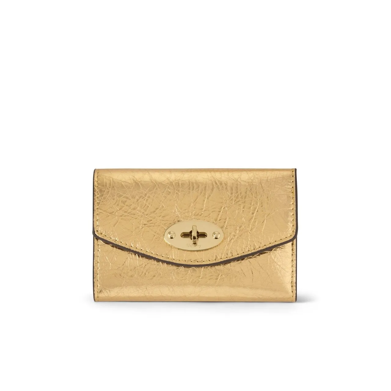 金色の財布のクローズアップ