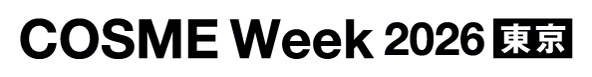 コスメウィーク2026のロゴ。東京で開催されることを示しています。