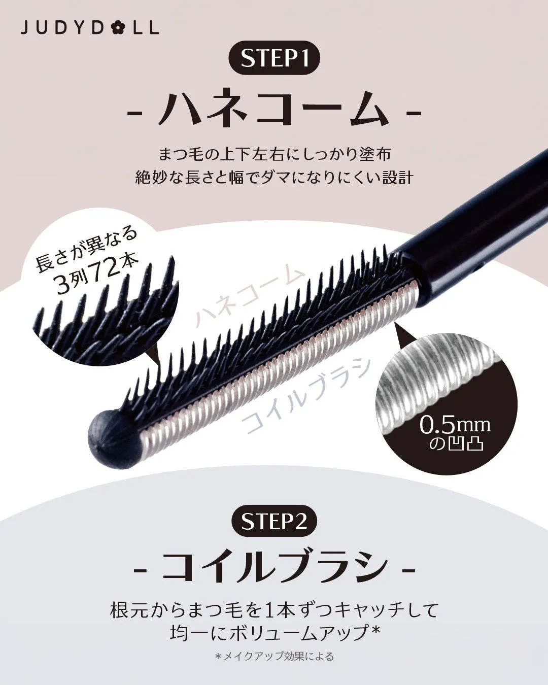 ハネコームとコイルブラシの使い方