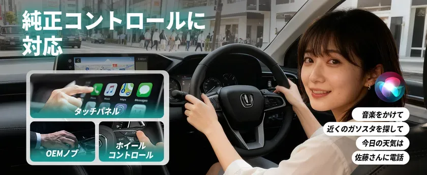 車内の操作方法の説明