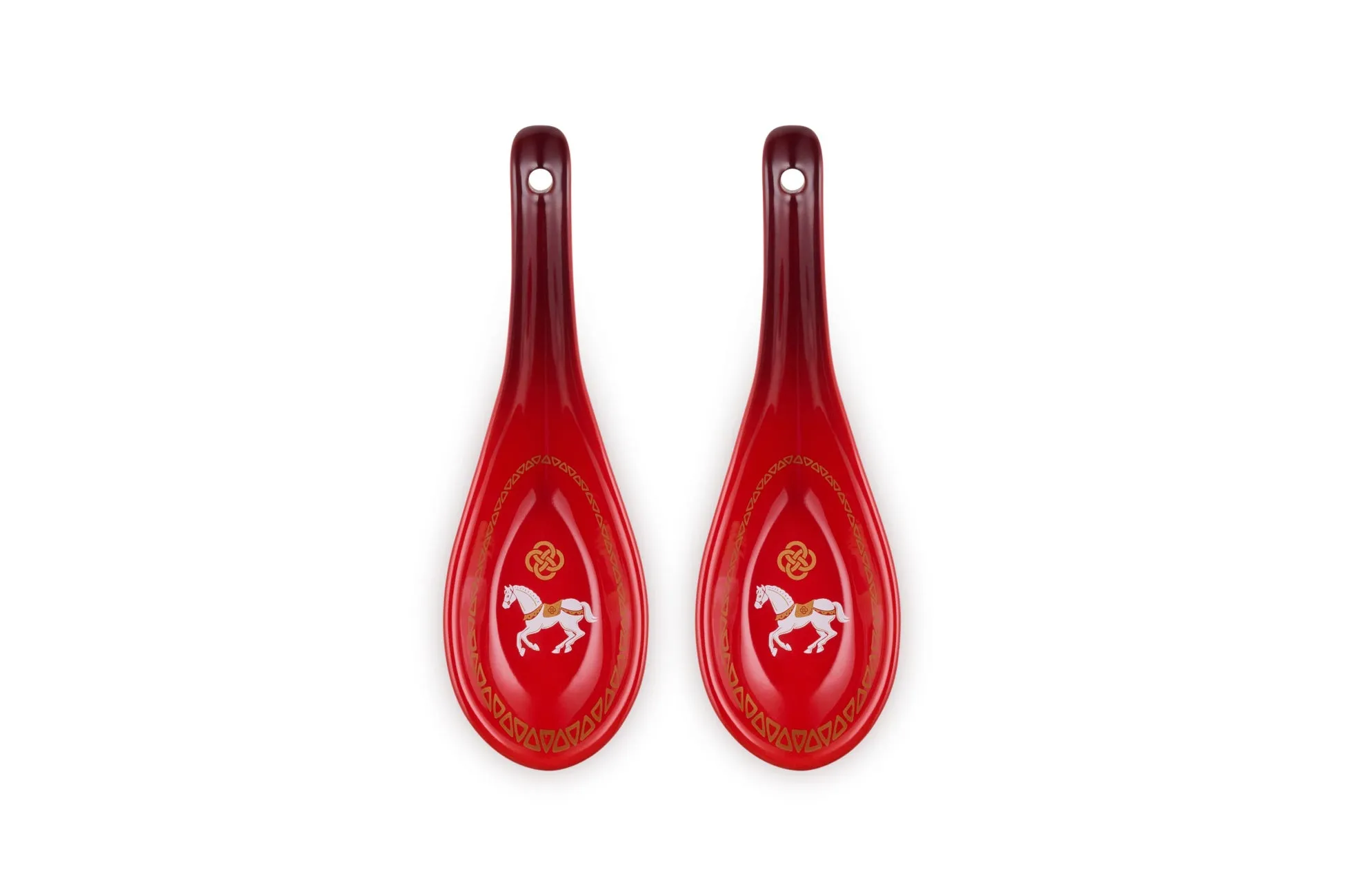 赤い蓮華（馬の模様）