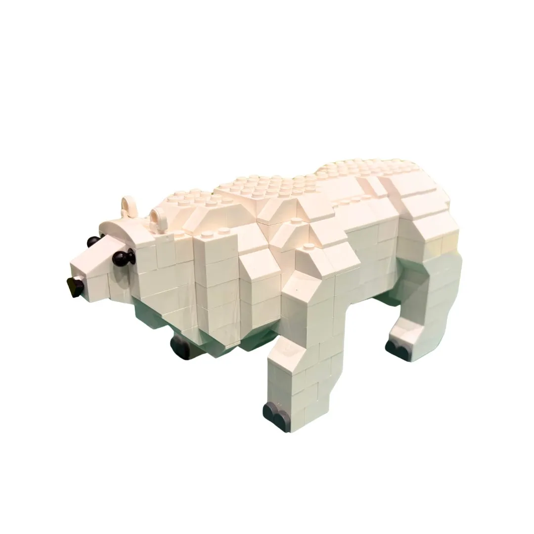 白くまのレゴ置物