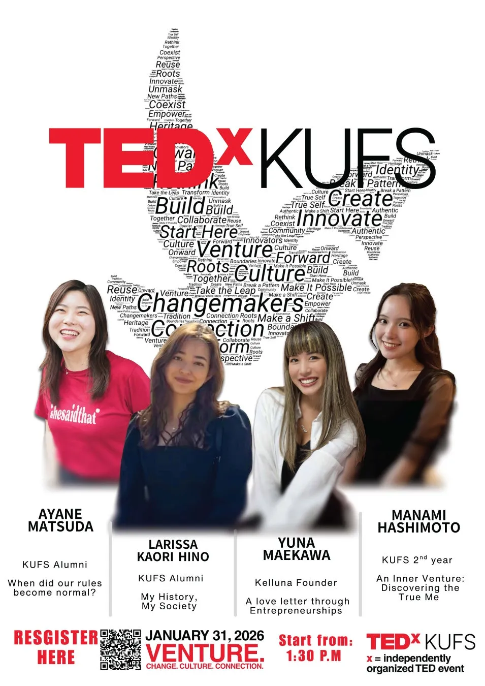TEDxKUFSイベントポスター