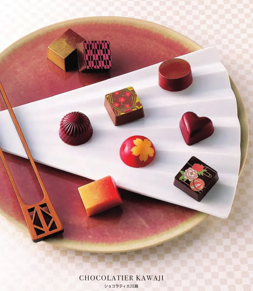 様々なチョコレートが並んだ写真