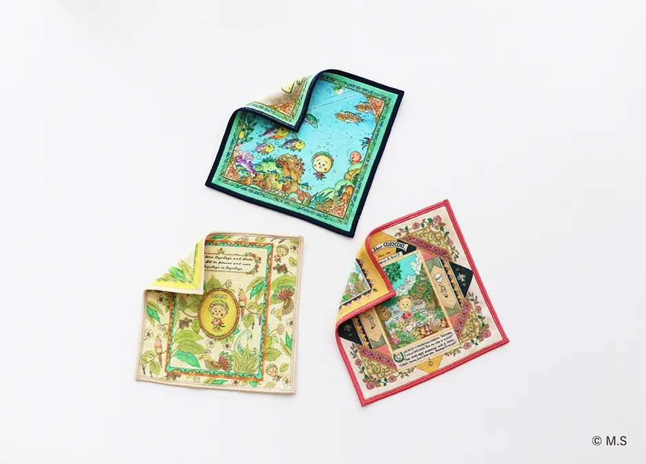 スマホもめがねもふけるハンカチーフ