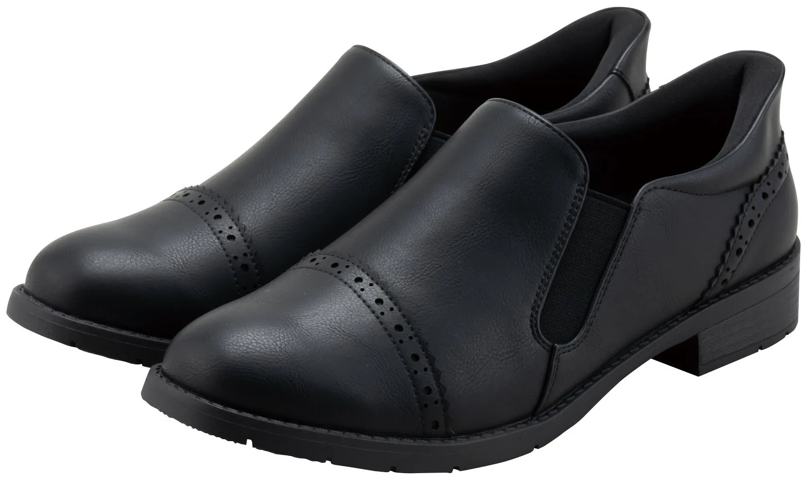 黒い革靴のペア（ST-801）