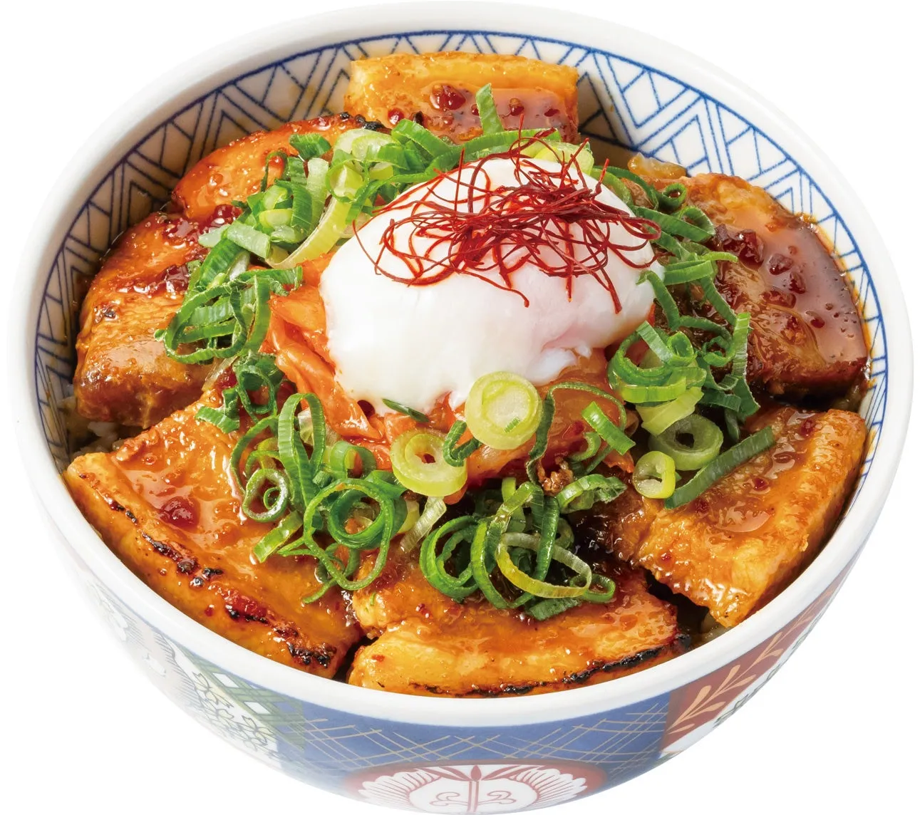 キムチ豚カルビ丼 温玉のせ クローズアップ