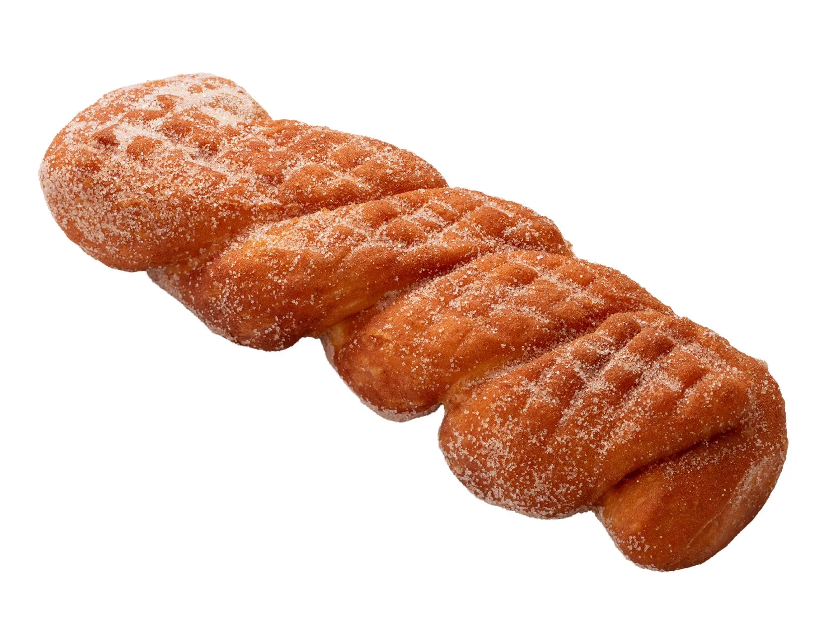 砂糖をまぶした揚げパンのクローズアップ写真。