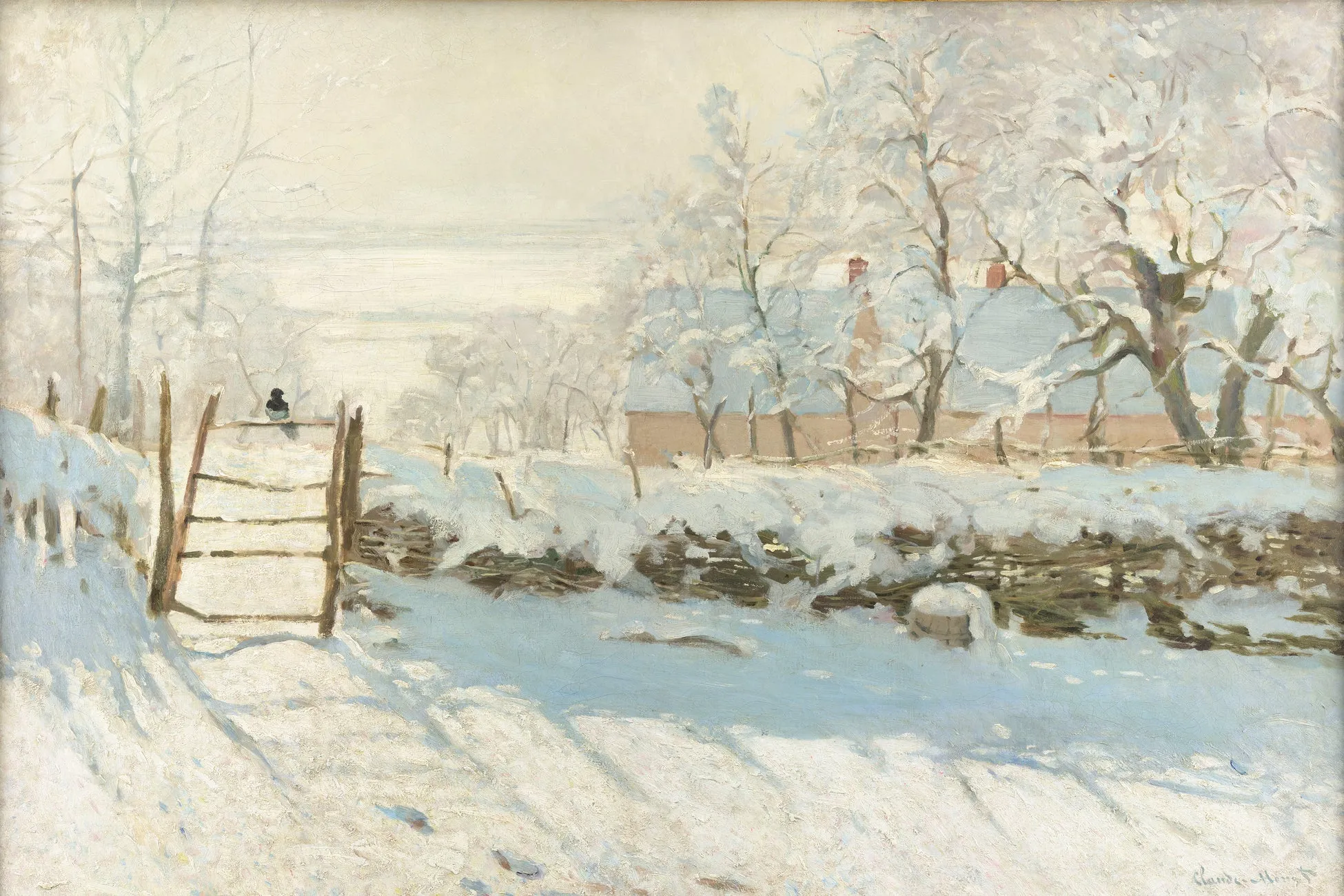 雪景色を描いた絵画