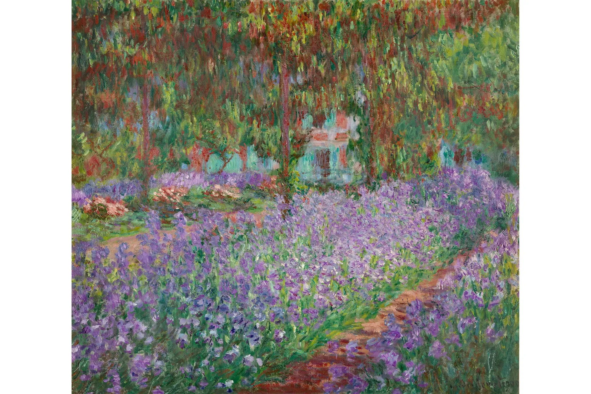 クロード・モネの庭園の絵画