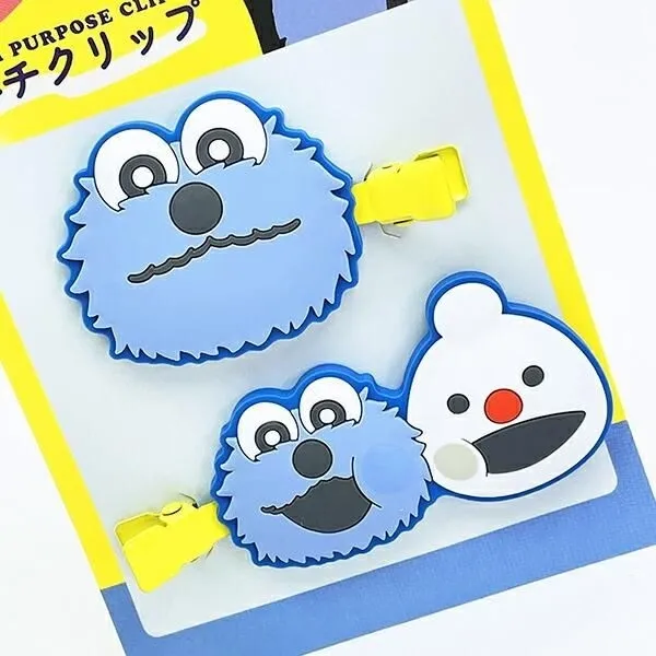 スンスンとノンノンが向かい合ったヘアクリップ