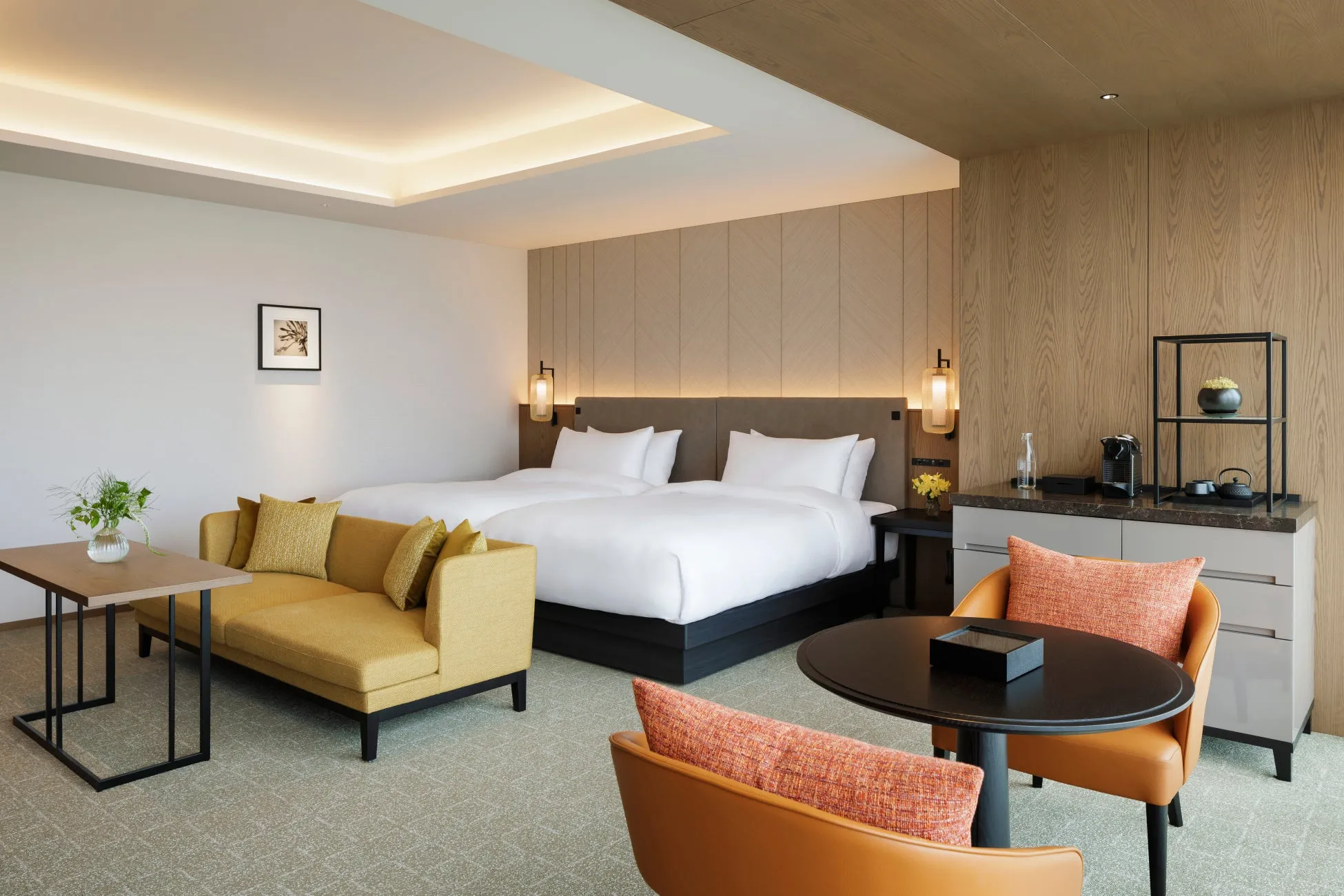 モダンなホテルの部屋