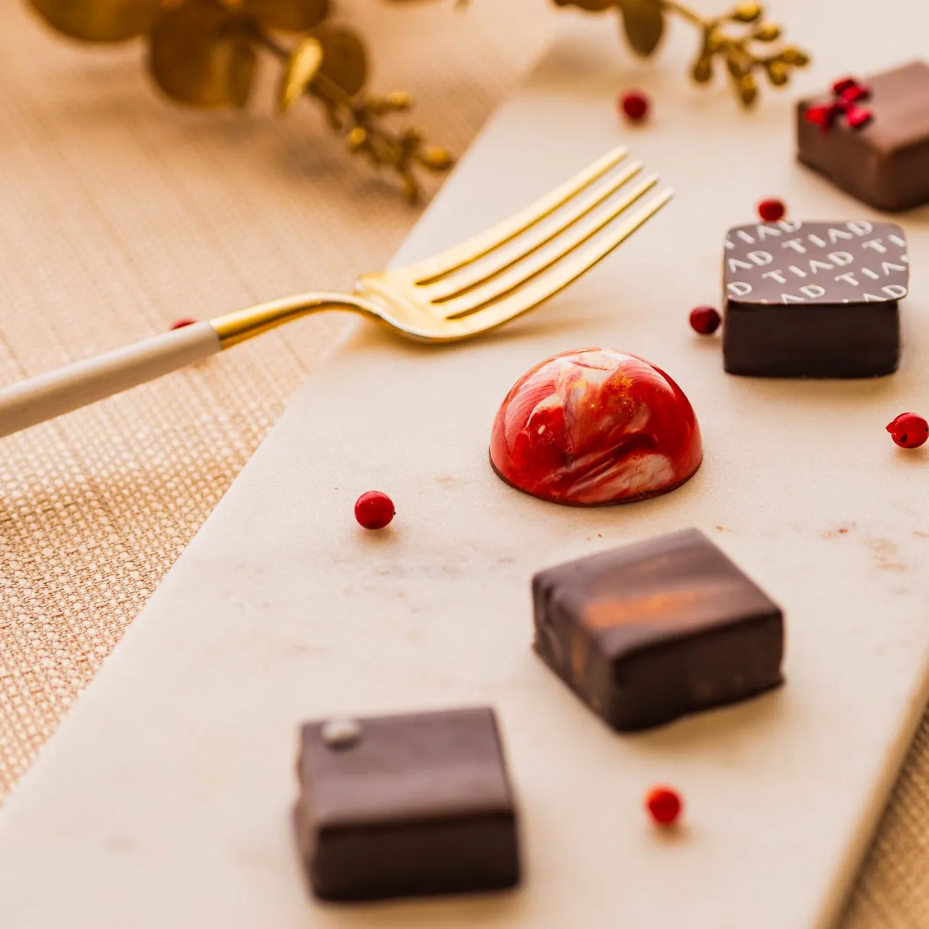 チョコレートとフォーク