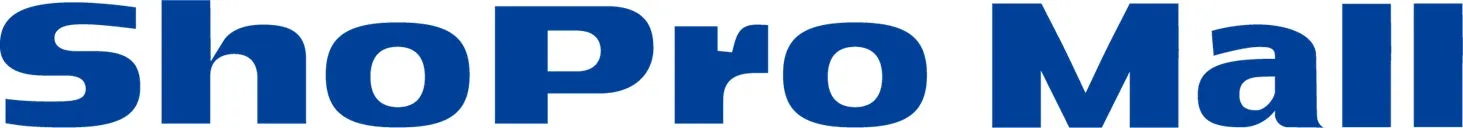 青色のテキストで「ShopPro Mall」と書かれたロゴ画像