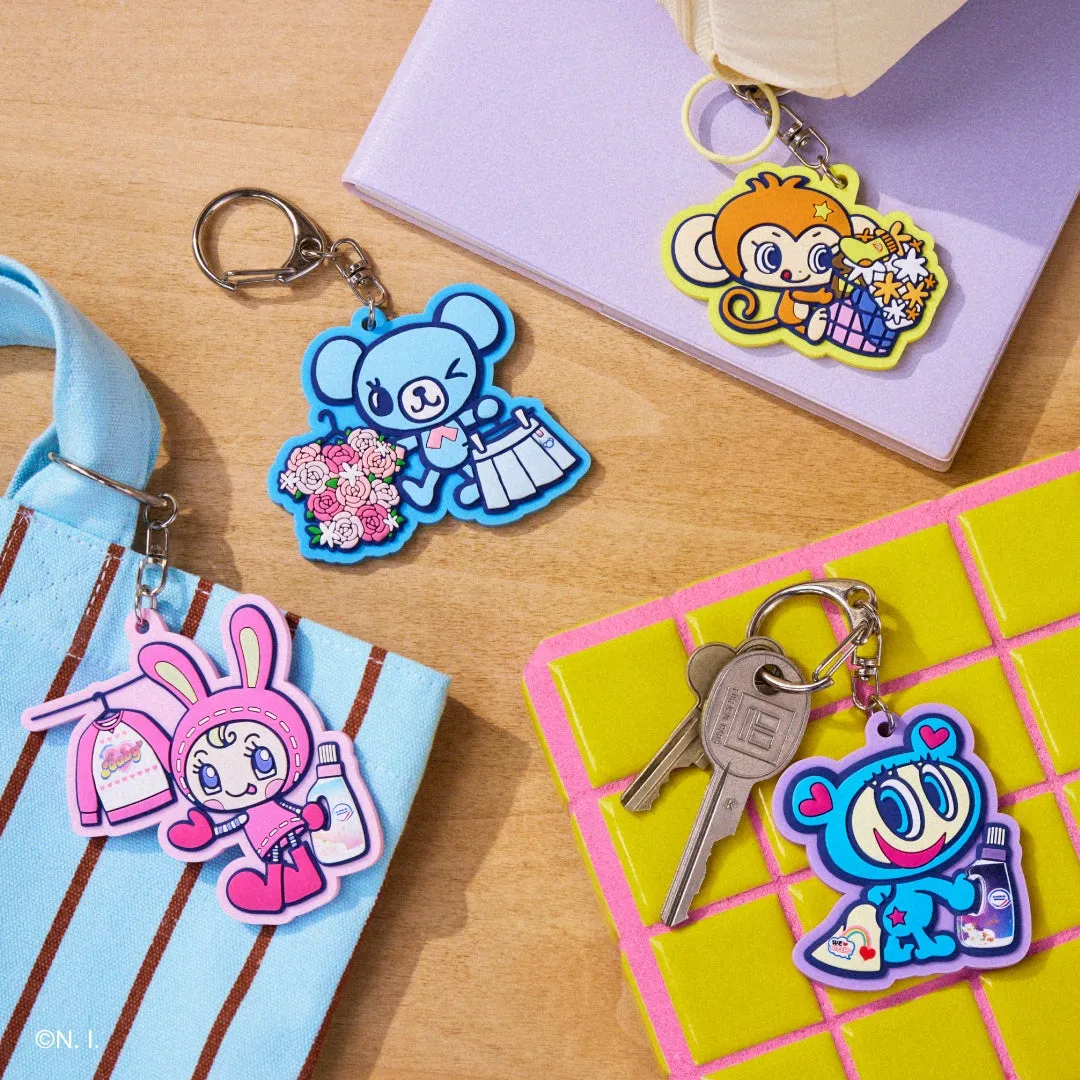 キーホルダーがいくつか写った写真