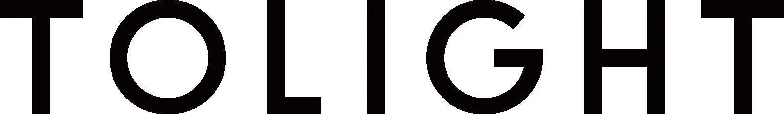 白地に黒文字で「TOLIGHT」と書かれた画像。