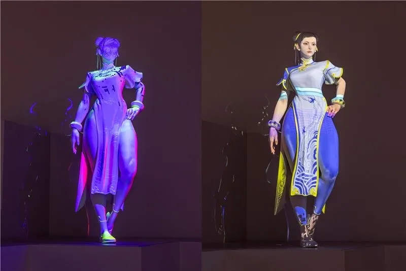 2人の女性キャラクターの3Dモデル