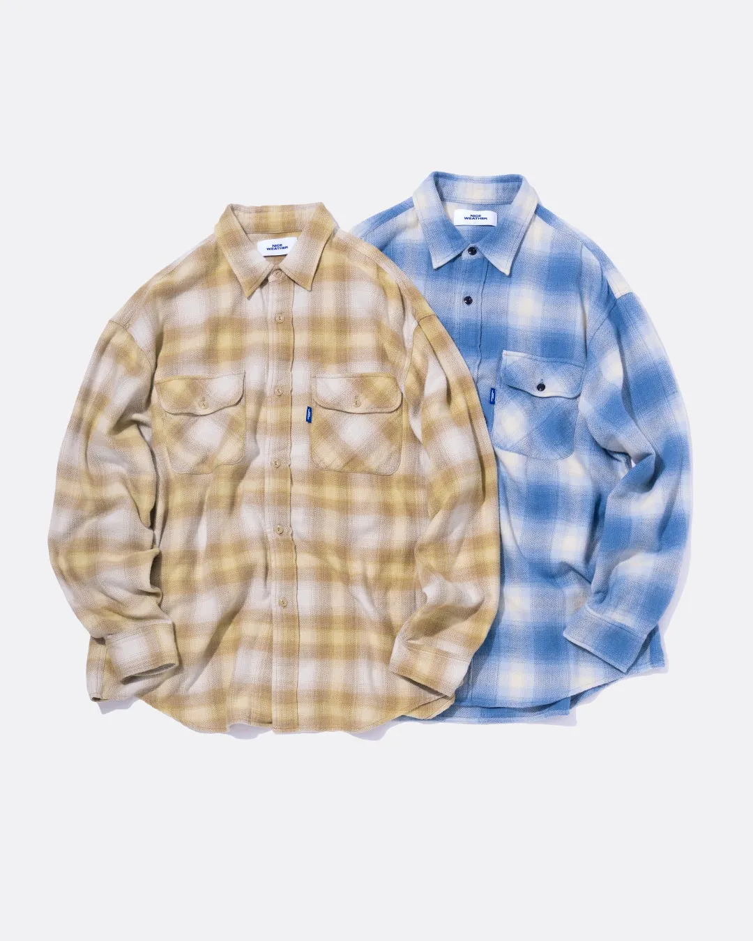 ネルチェックシャツ