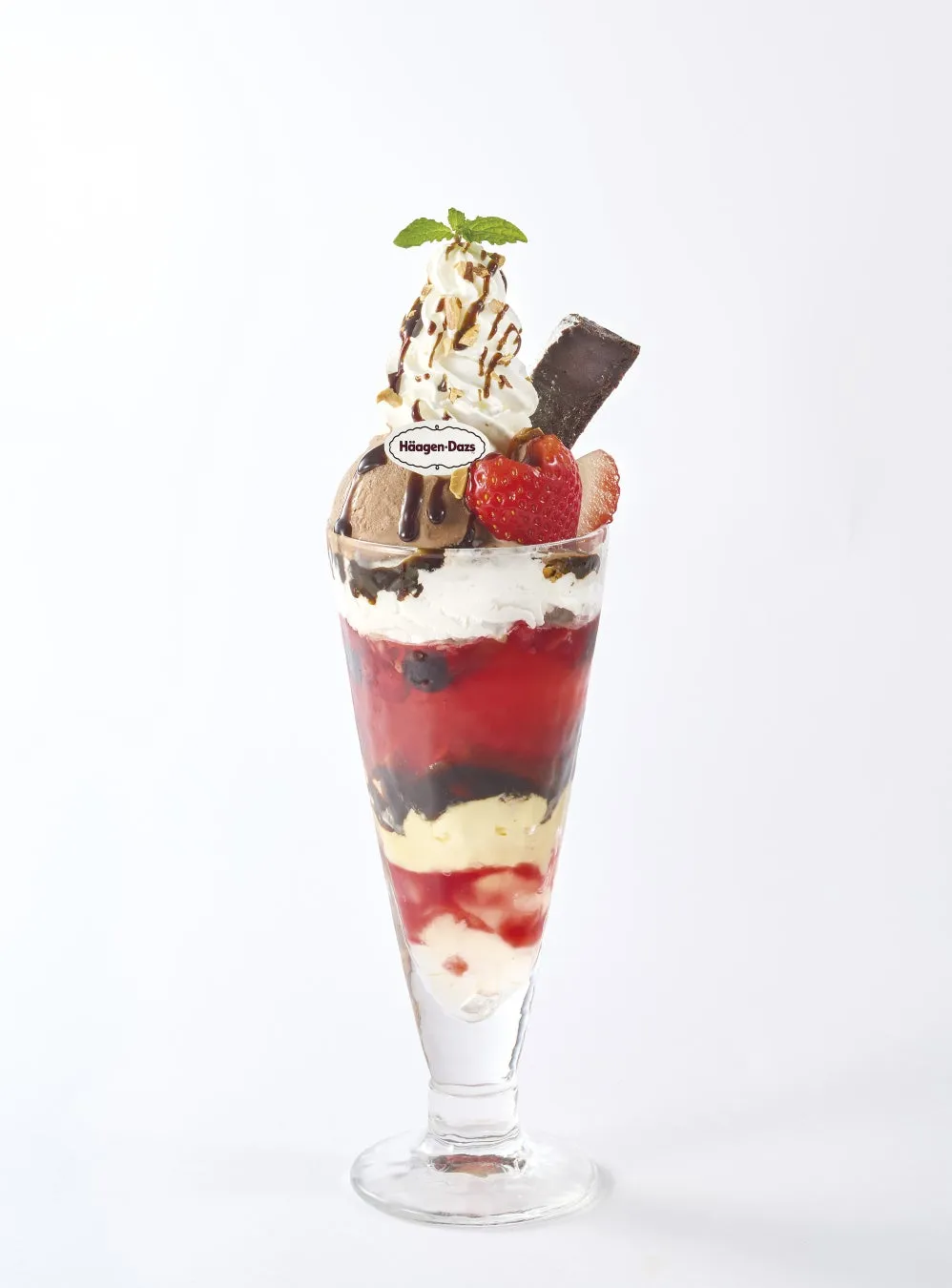 ハーゲンダッツといちごのチョコパフェ