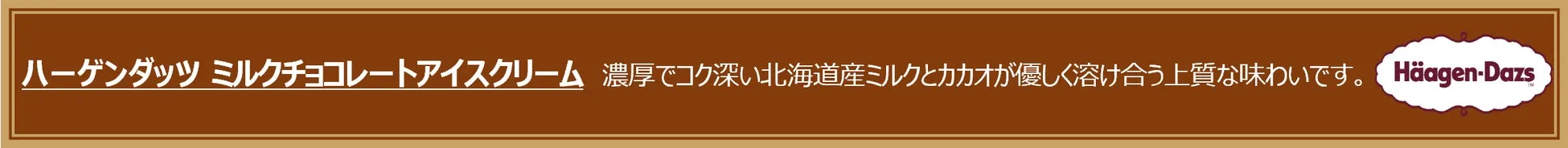 ハーゲンダッツ ミルクチョコレートアイスクリーム