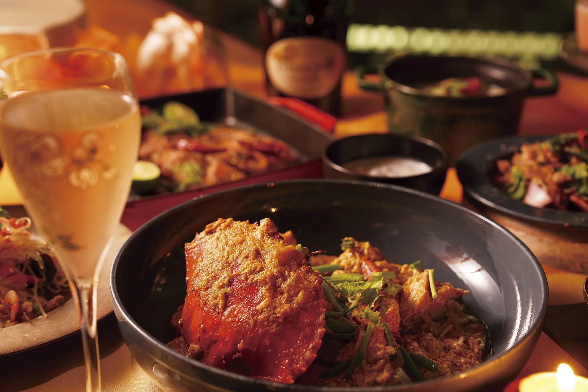 カニ料理含む複数料理