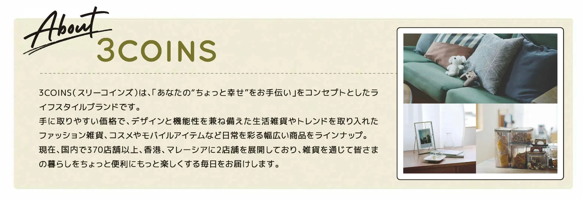 3COINSの紹介画像