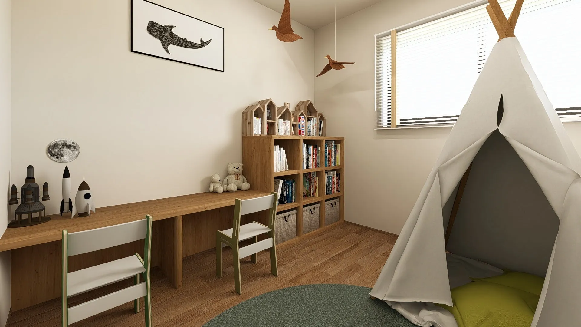 子供部屋の内装