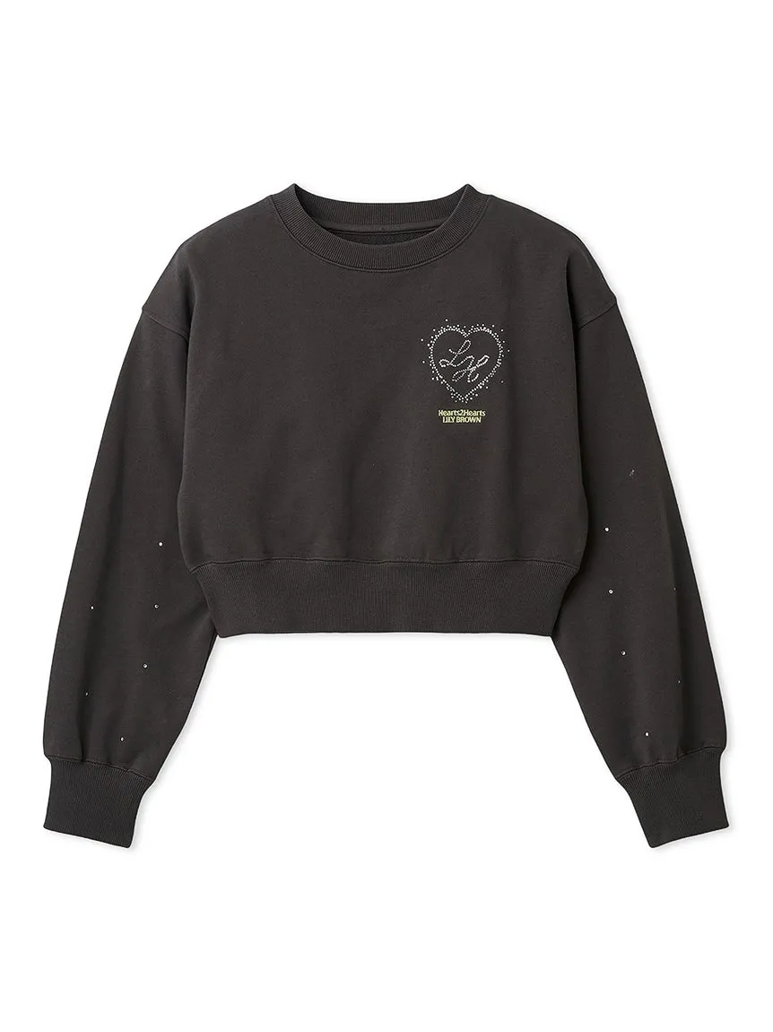 LILY BROWN×Hearts2Hearts スウェット (黒)