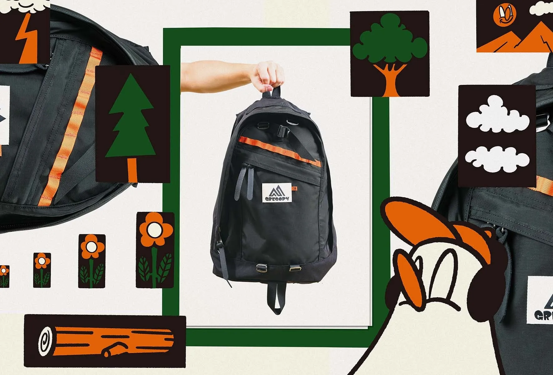 GREGORYとKOICHI YAIRI氏のコラボレーションイメージ