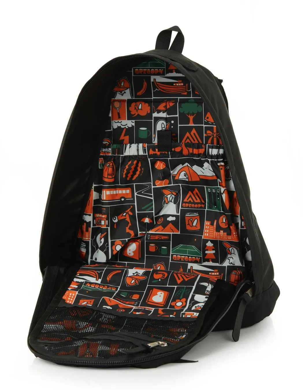 デイパック内装のアートワーク