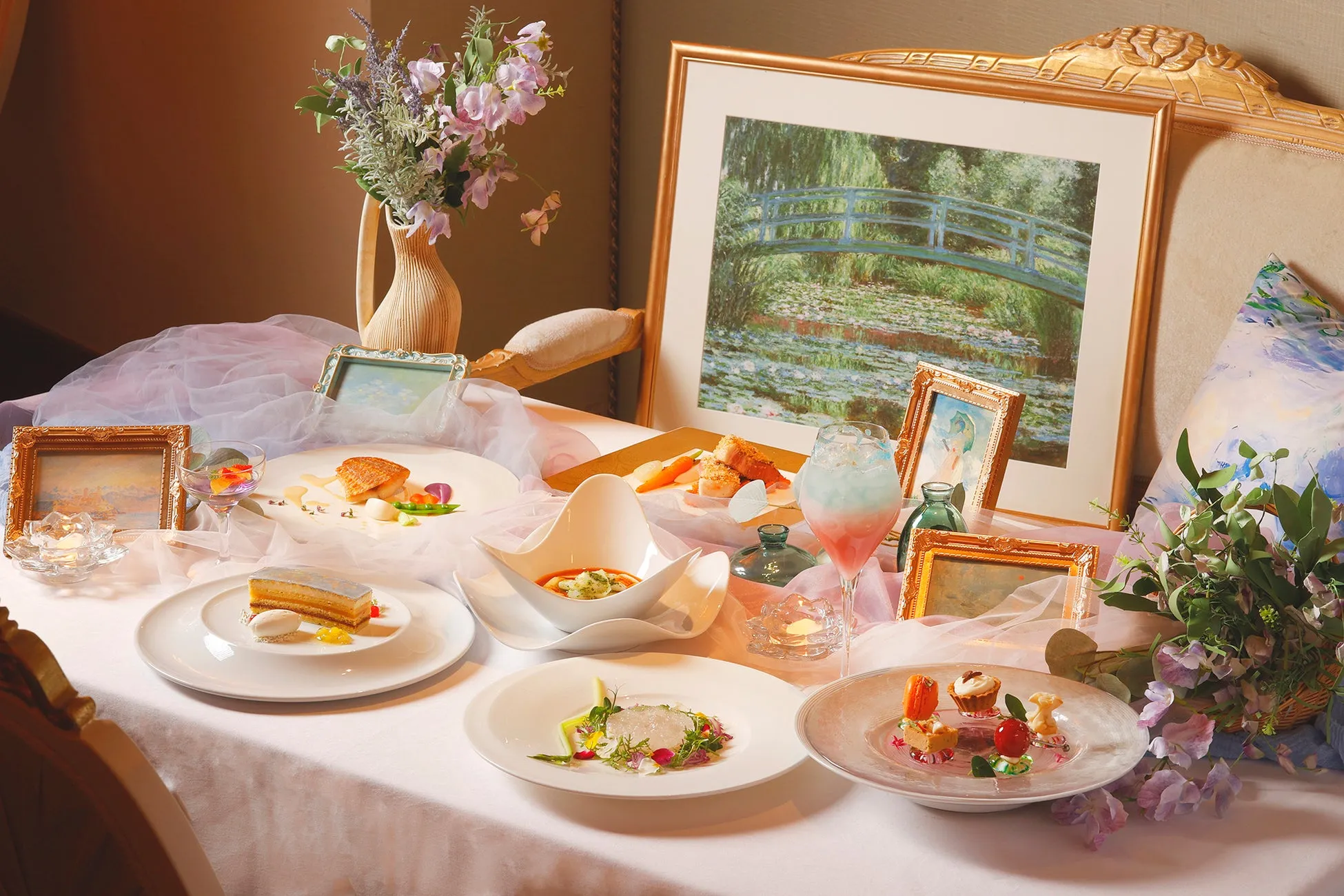 【ホテル インターコンチネンタル東京ベイ】モネ名画を食す！『移ろいの色彩』体験