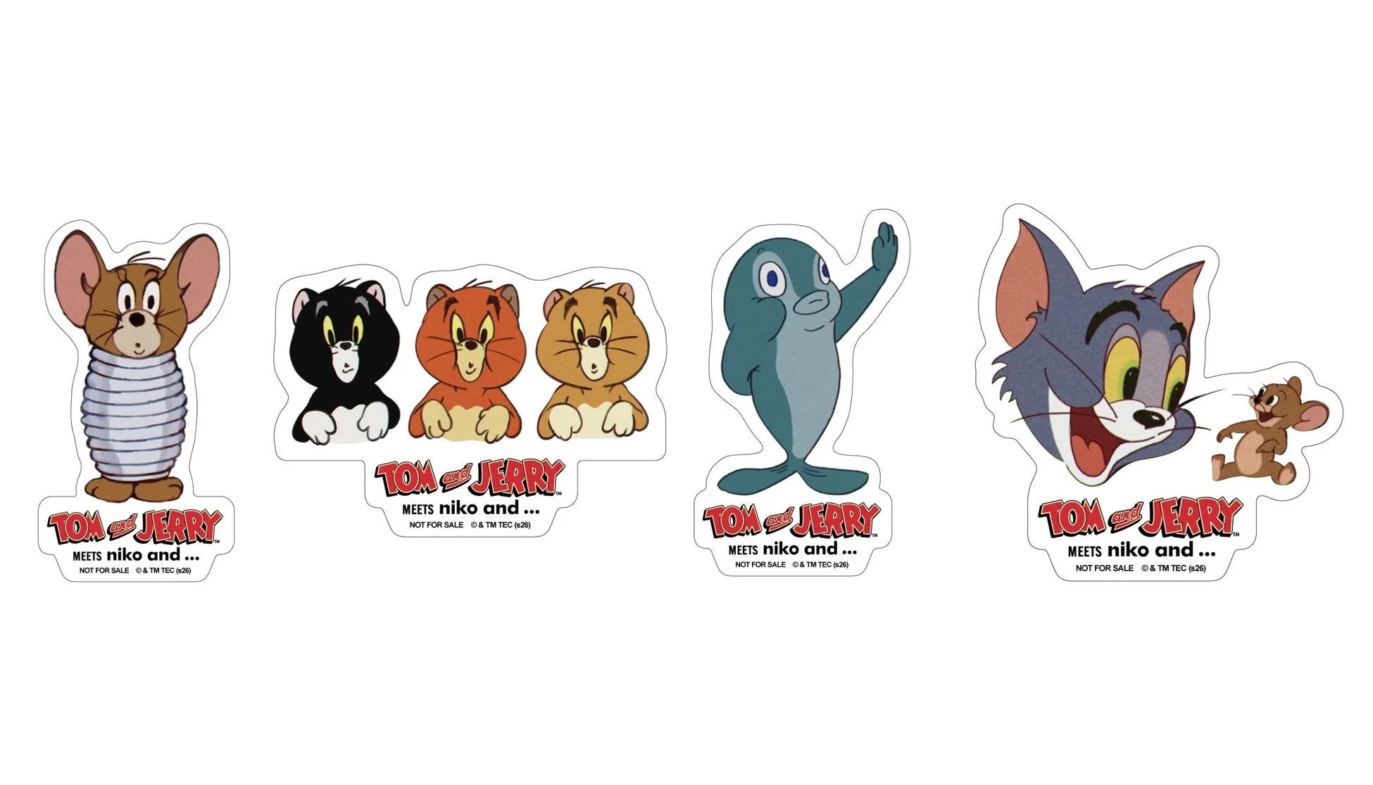 トムとジェリーのステッカーのセット