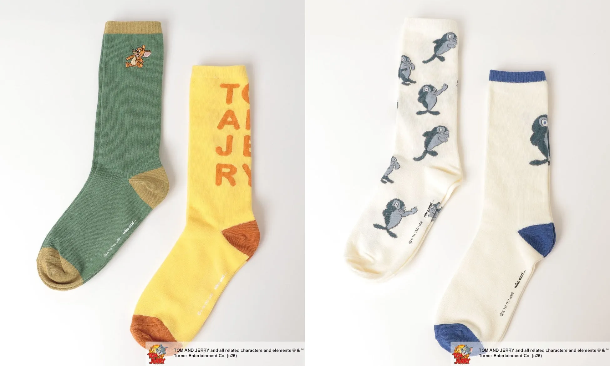 トムとジェリーの靴下4足