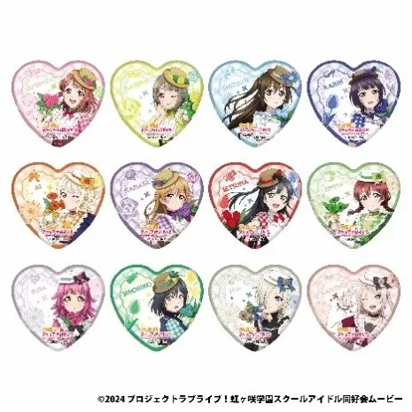 ハート型のバッジの集合