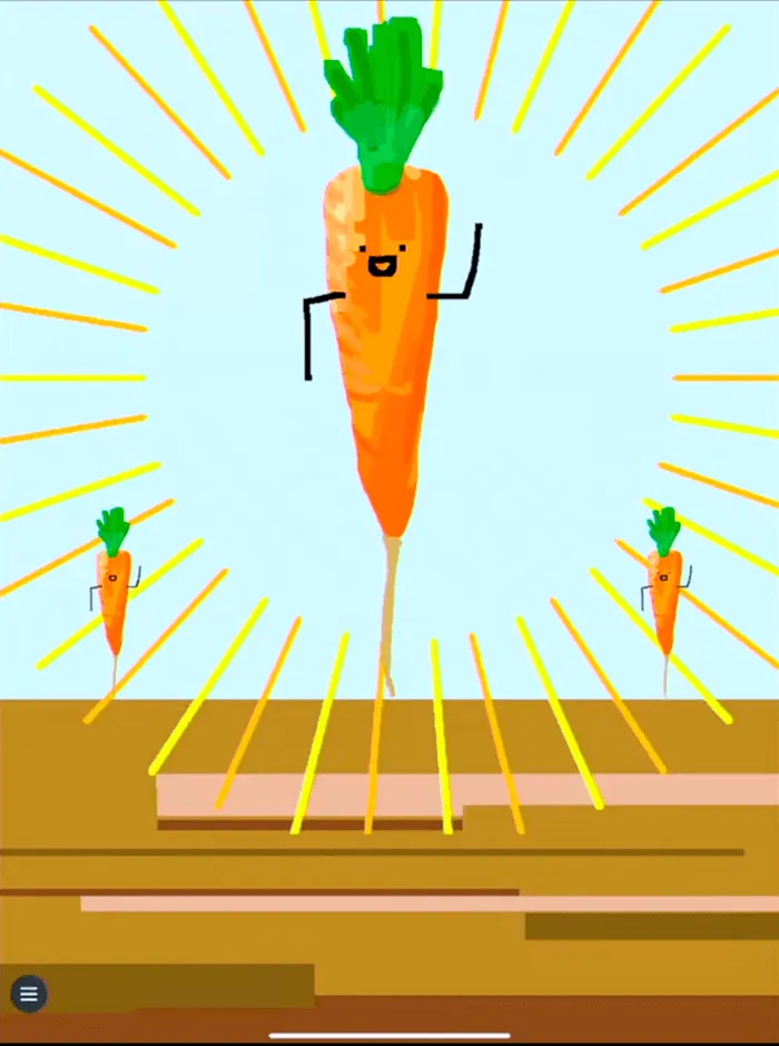 陽気な人参のキャラクター