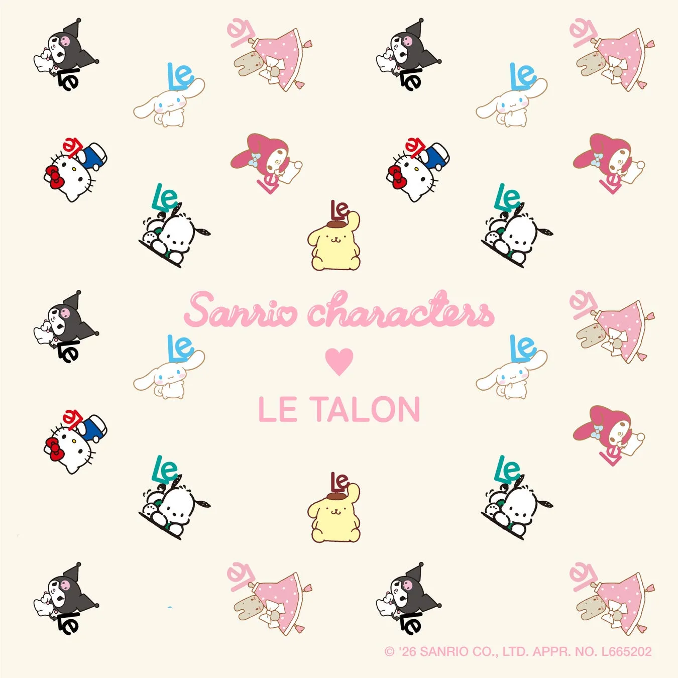 LE TALON × サンリオキャラクターズコラボロゴ